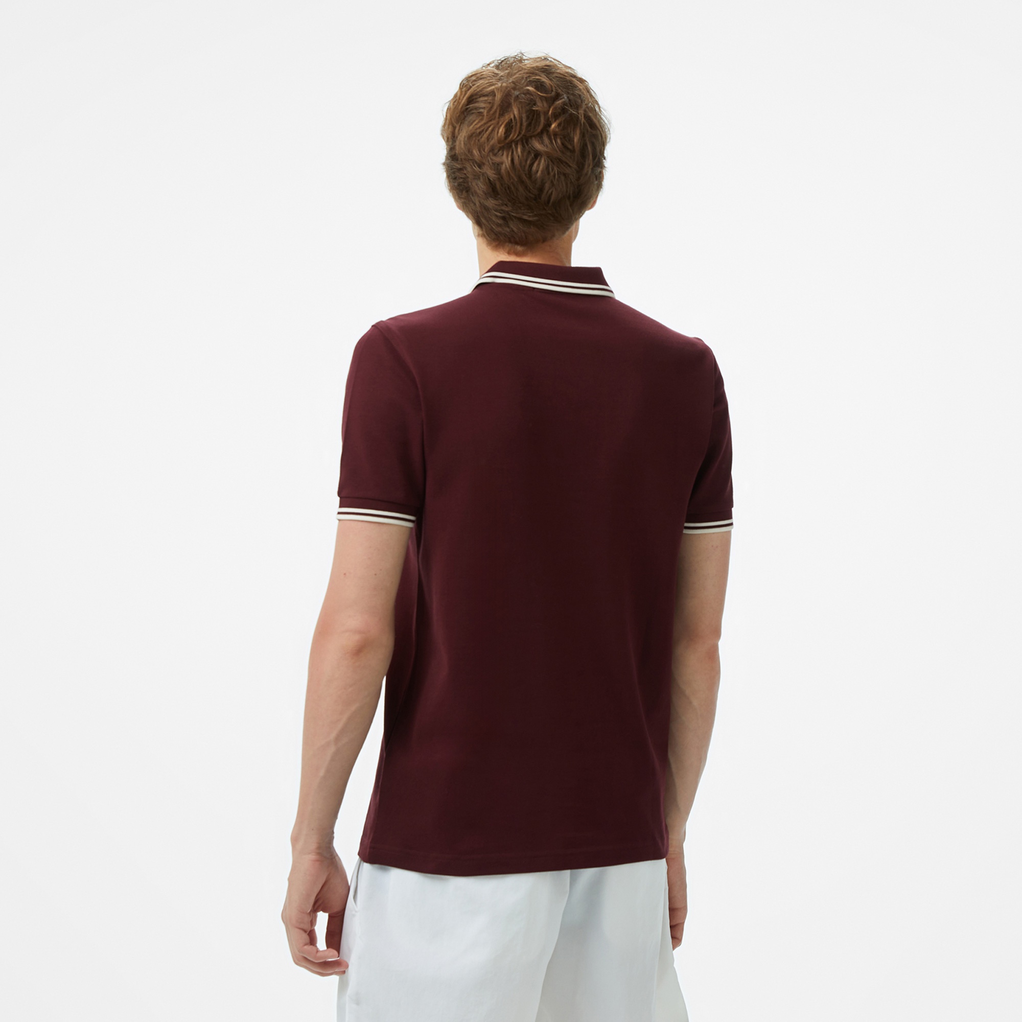 Fred Perry Twin Tipped Erkek Bordo T-Shirt