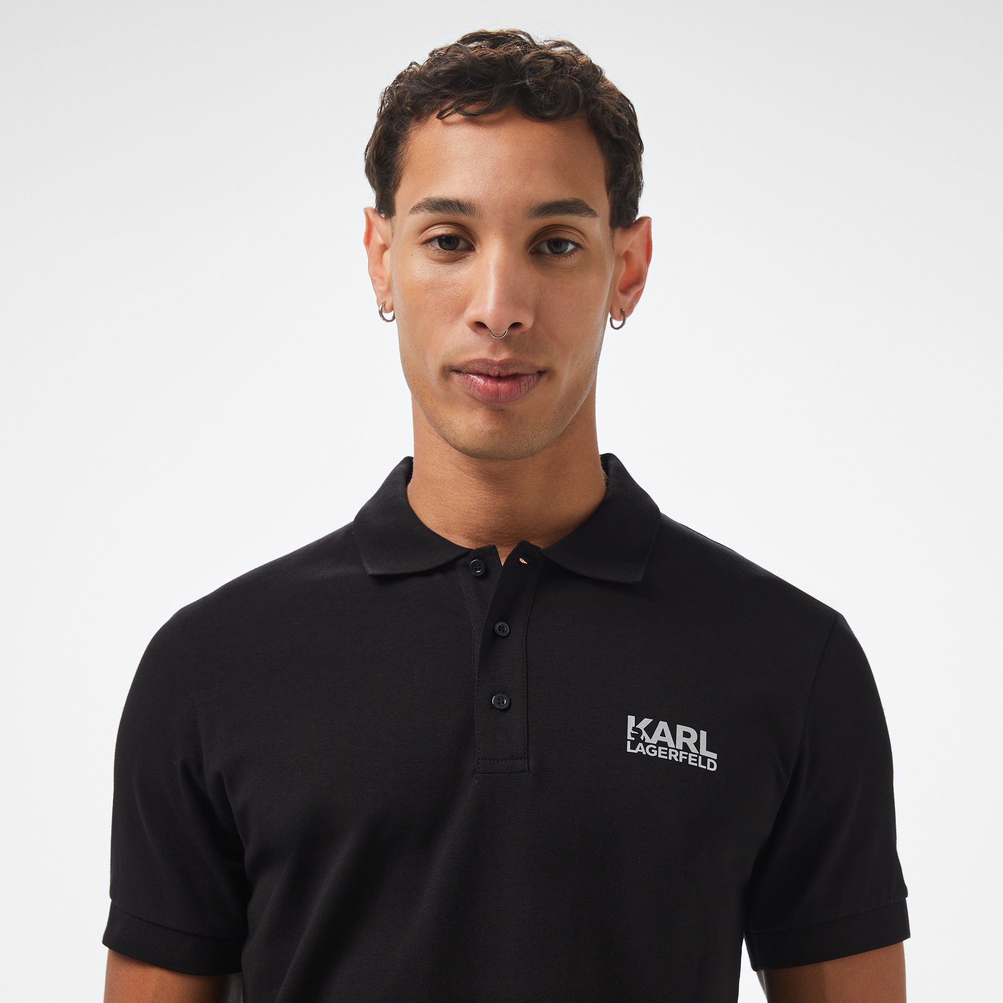 Karl Lagerfeld Erkek Gri Polo