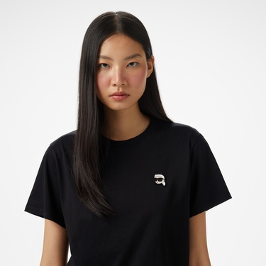  Karl Lagerfeld Kadın Siyah T-Shirt