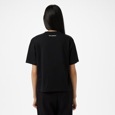  Karl Lagerfeld Kadın Siyah T-Shirt