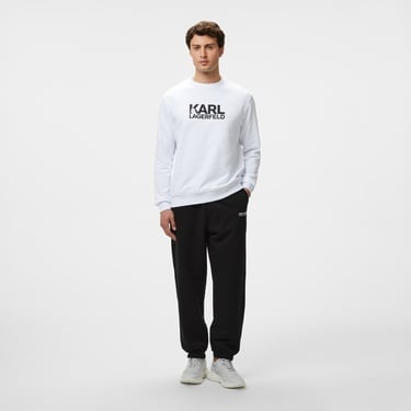  Karl Lagerfeld Erkek Beyaz Sweatshirt