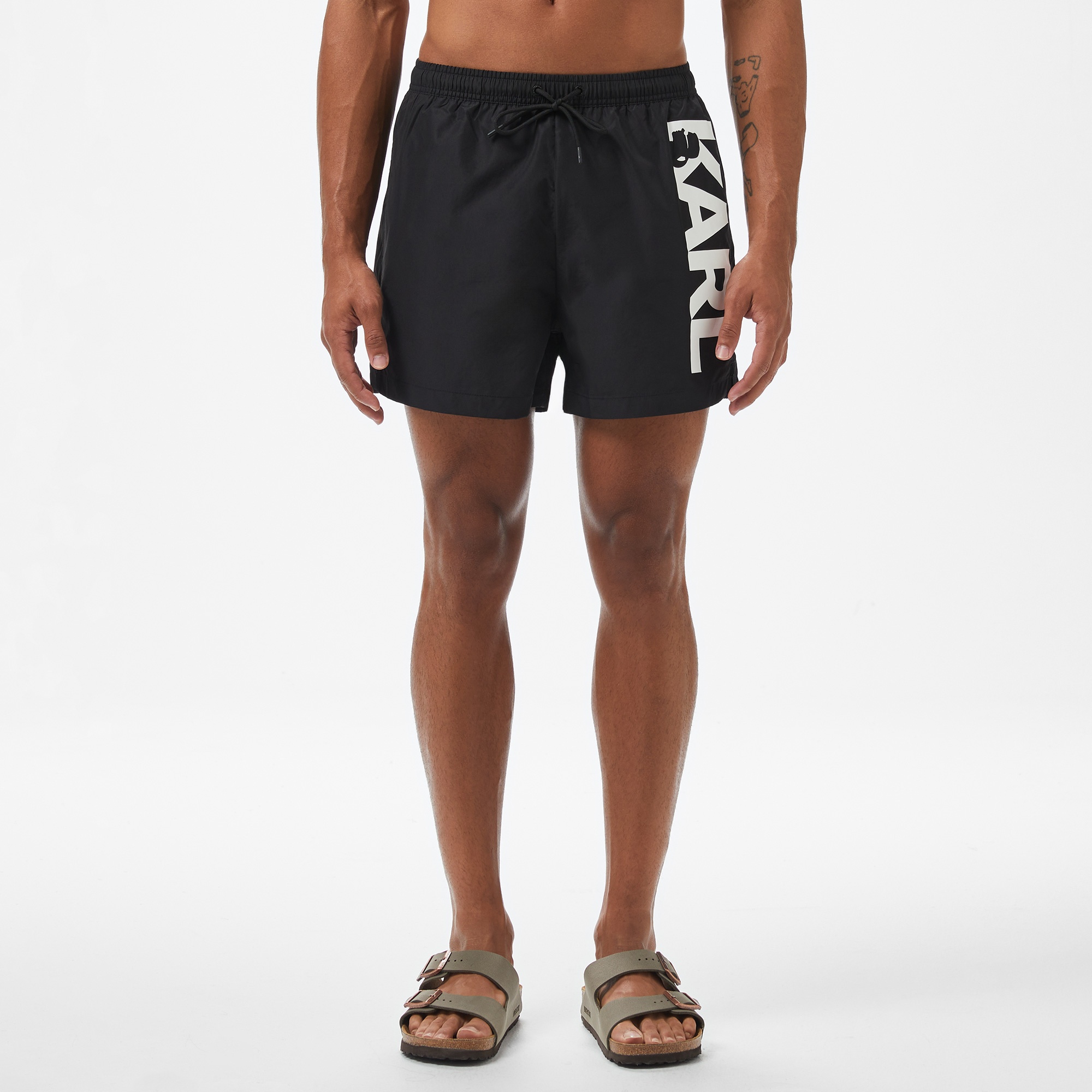 Karl Lagerfeld Erkek Siyah Mayo Şort