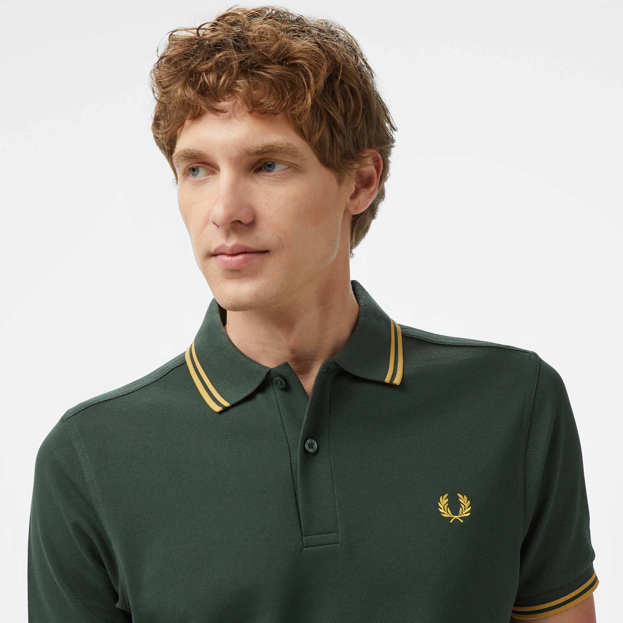 Fred Perry Twin Tipped Erkek Yeşil T-Shirt