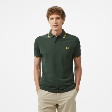  Fred Perry Twin Tipped Erkek Yeşil T-Shirt