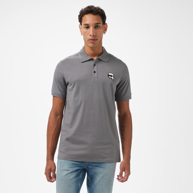  Karl Lagerfeld Erkek Gri Polo