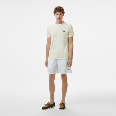  Fred Perry Ringer Erkek Bej T-Shirt