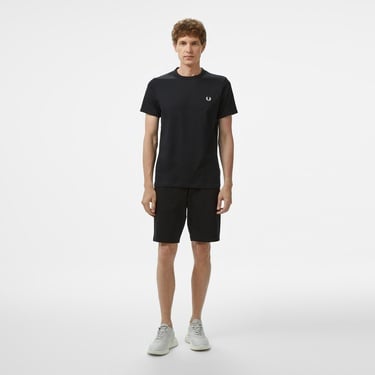  Fred Perry Ringer Erkek Siyah T-Shirt
