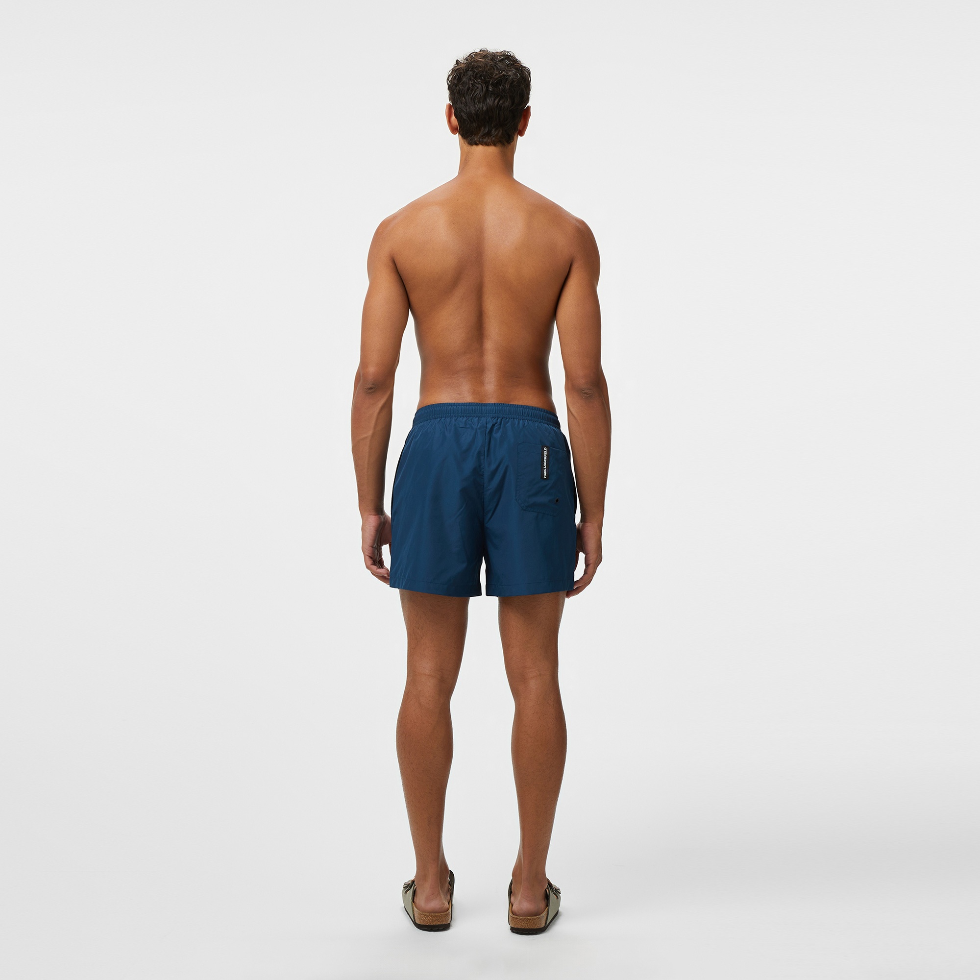 Karl Lagerfeld Erkek Mavi Mayo Şort