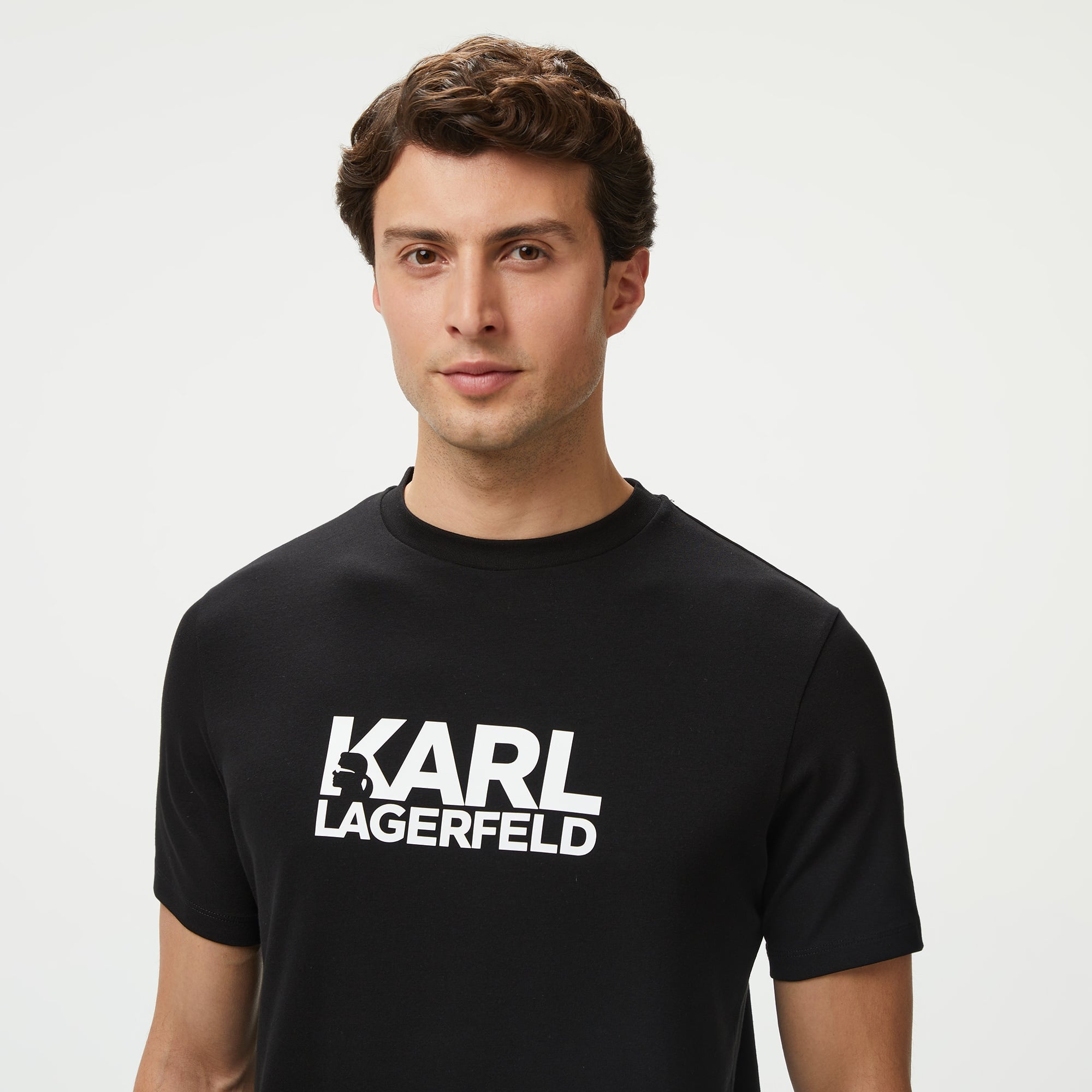 Karl Lagerfeld Erkek Siyah T-Shirt