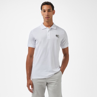  Karl Lagerfeld Erkek Beyaz Polo