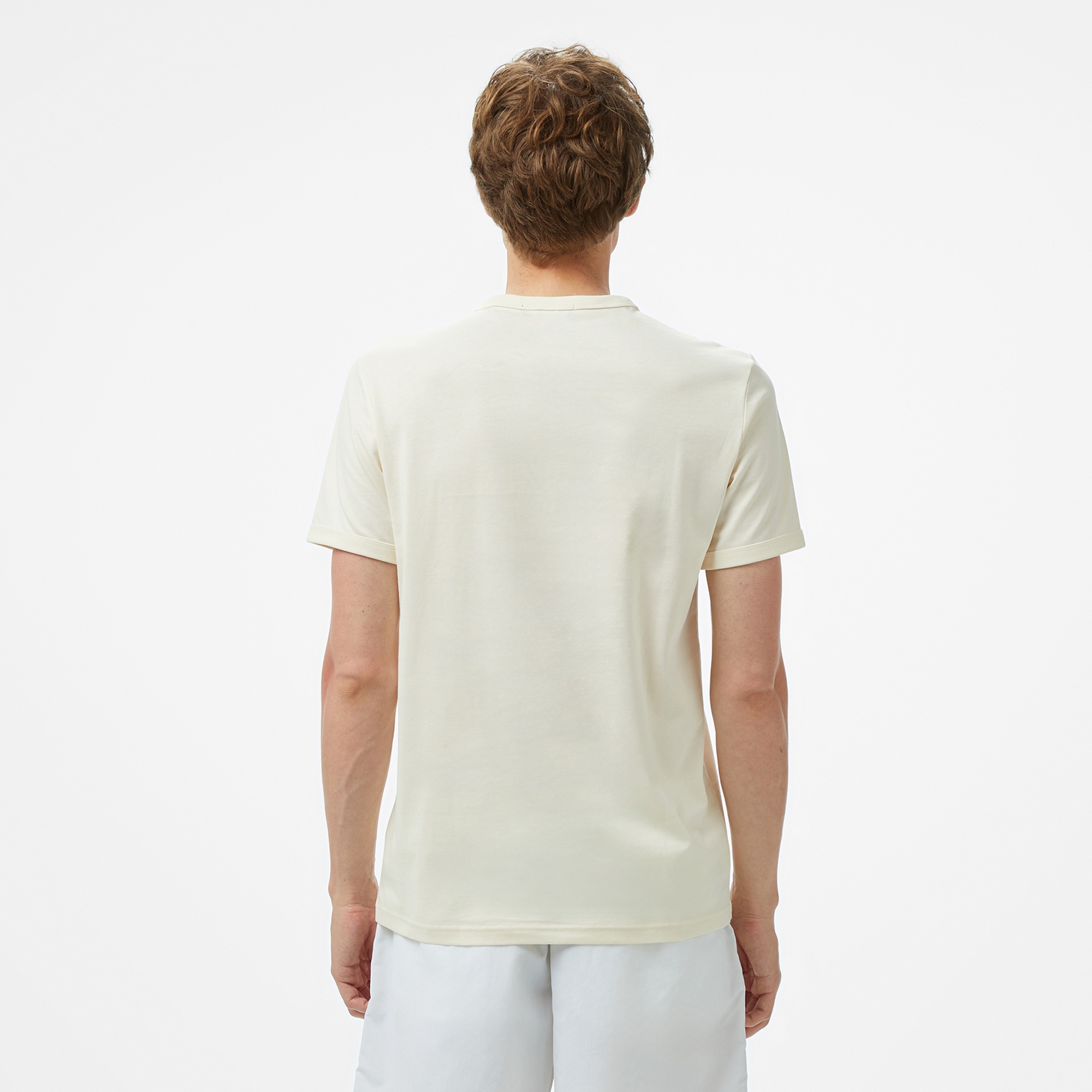 Fred Perry Ringer Erkek Bej T-Shirt