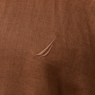  Nautica Erkek Kahverengi Classic Fit Gömlek