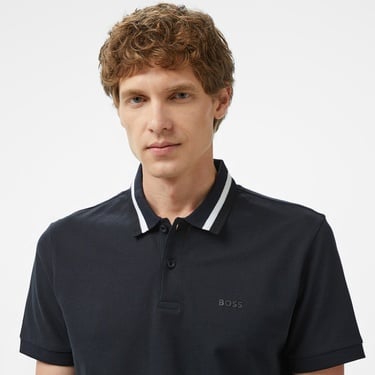  Boss Paddy Heritage Erkek Koyu Mavi Polo