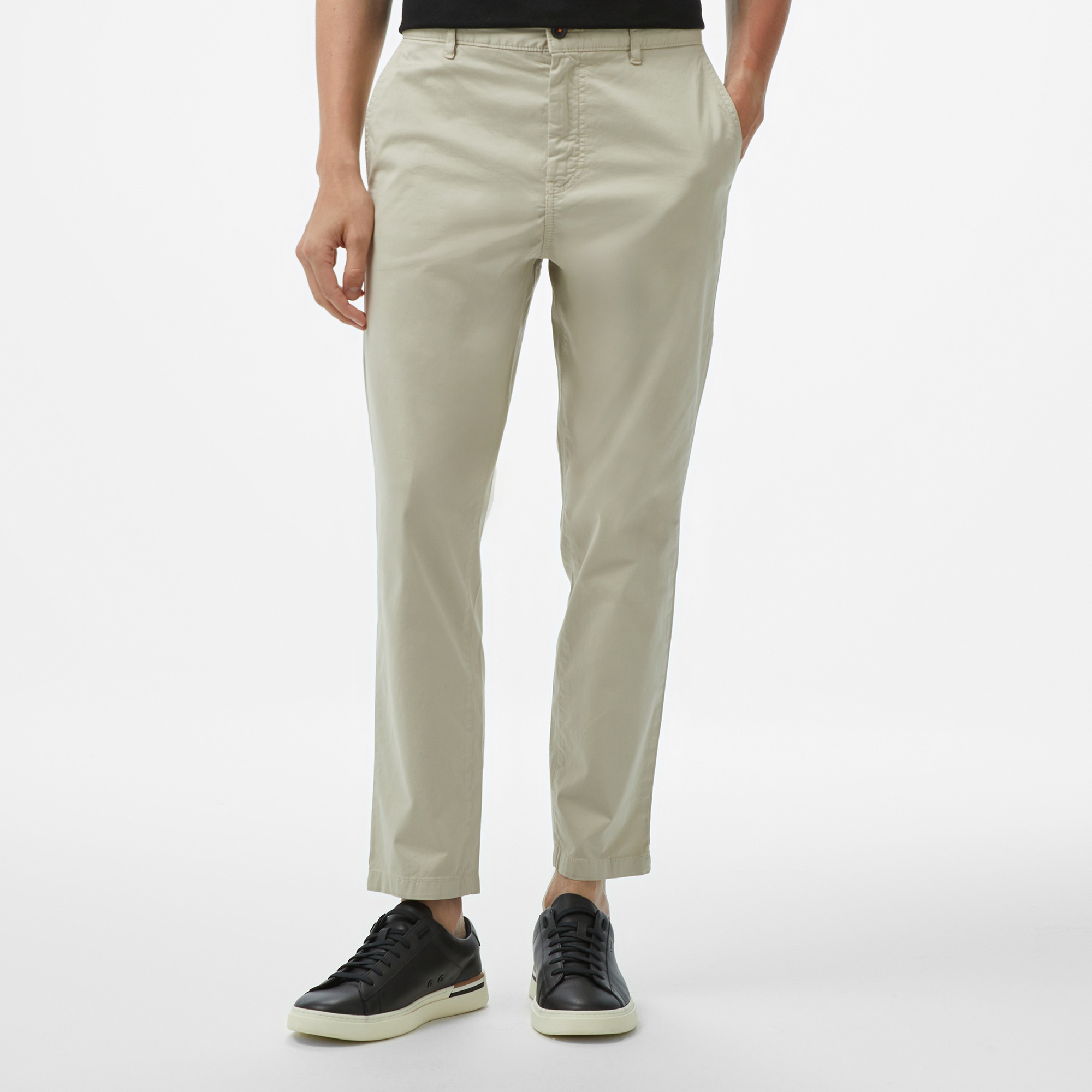 Boss Chino Tapered Erkek Açık Bej Pantolon