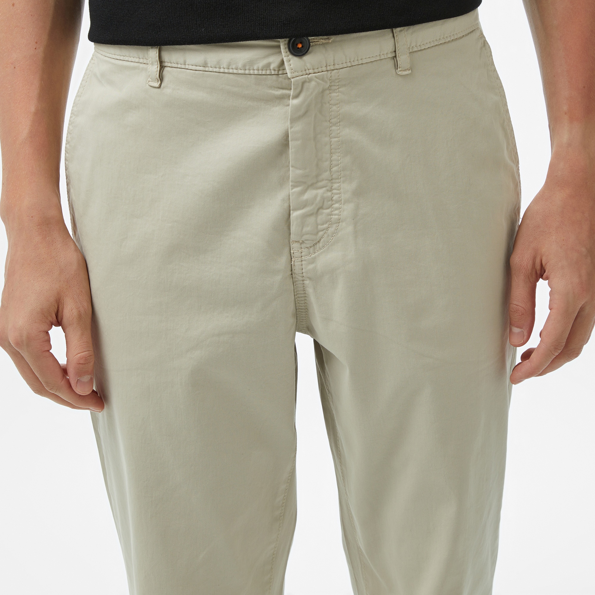 Boss Chino Tapered Erkek Açık Bej Pantolon