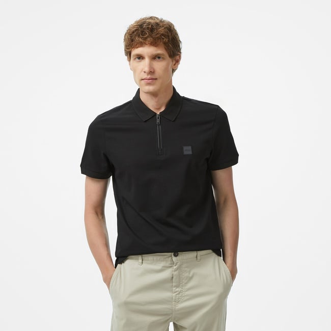  Boss Passerzip Erkek Siyah Polo