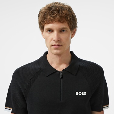  Boss Perform Max Erkek Siyah Polo