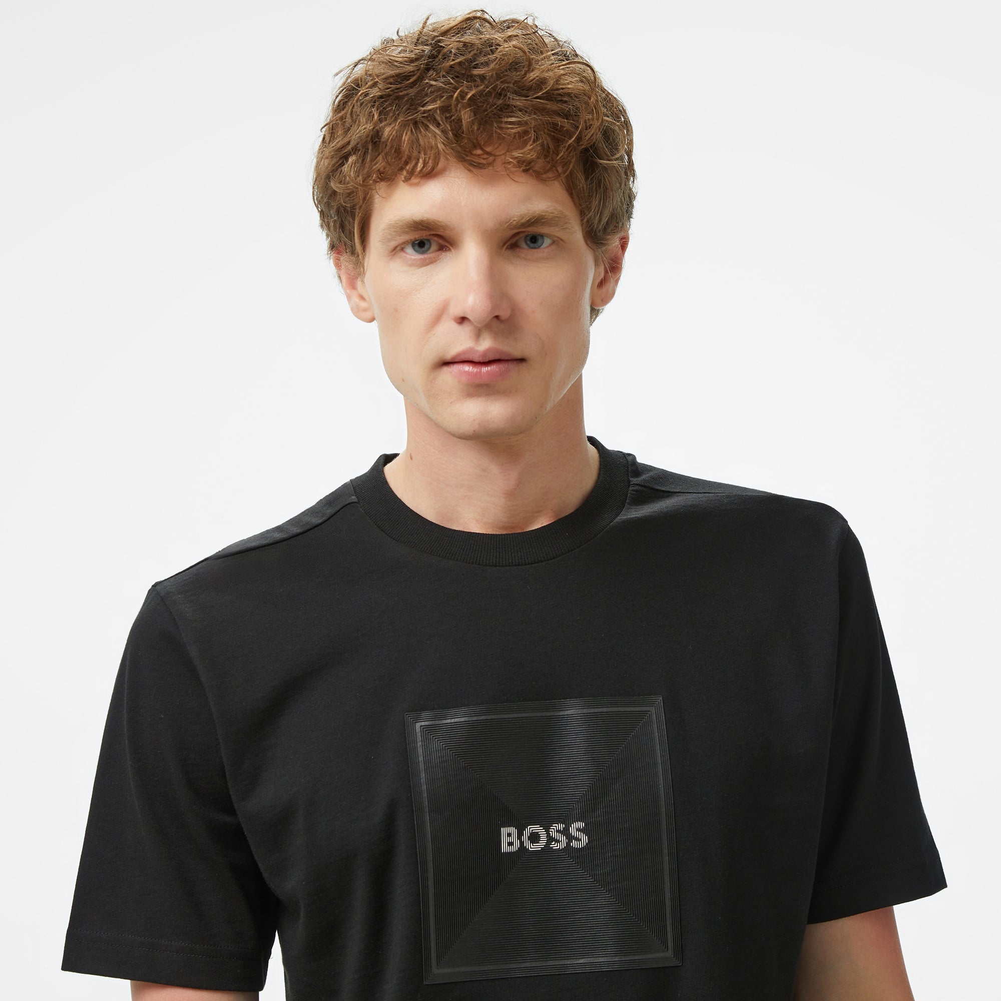 Boss Logo Erkek Siyah T-Shirt