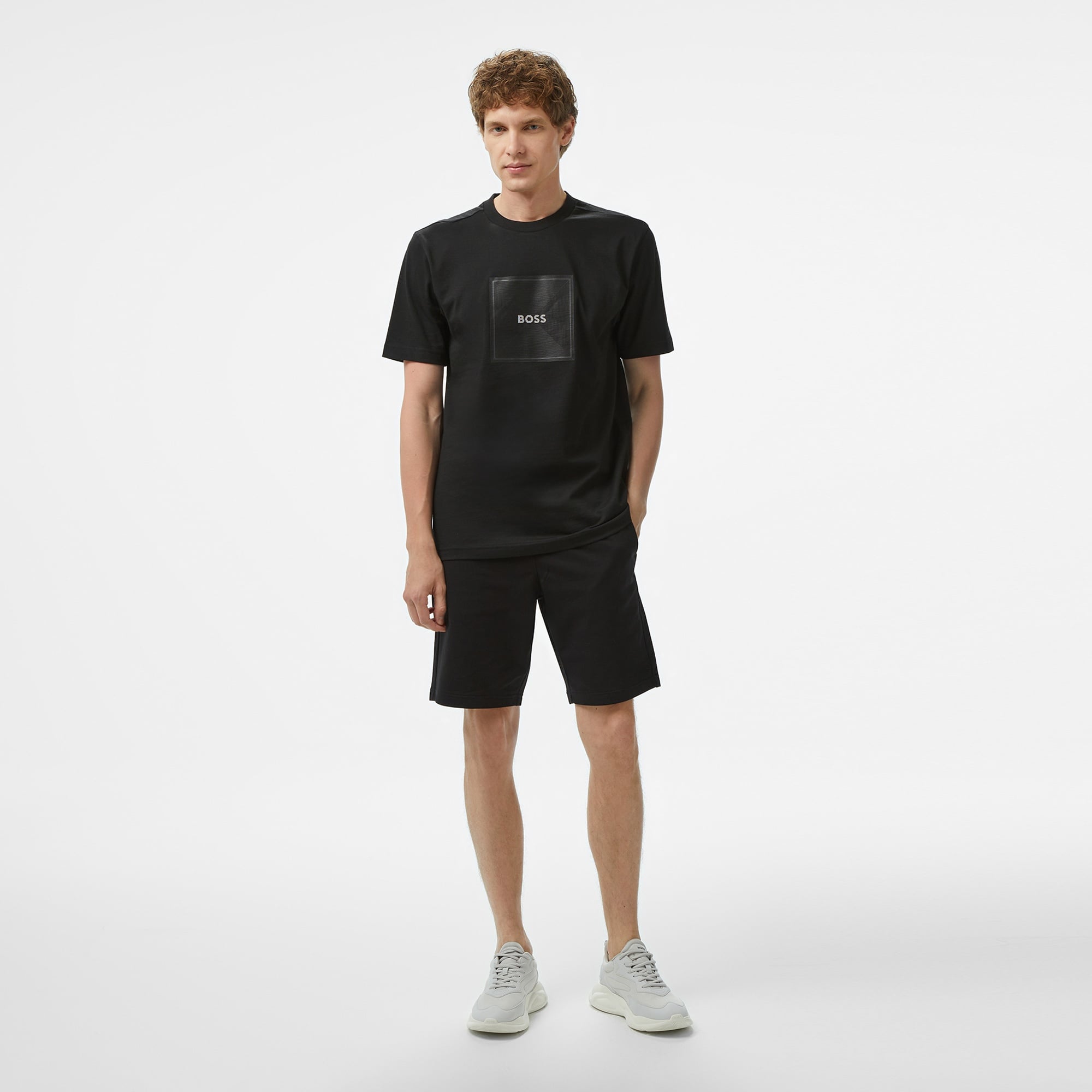 Boss Logo Erkek Siyah T-Shirt