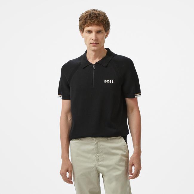  Boss Perform Max Erkek Siyah Polo