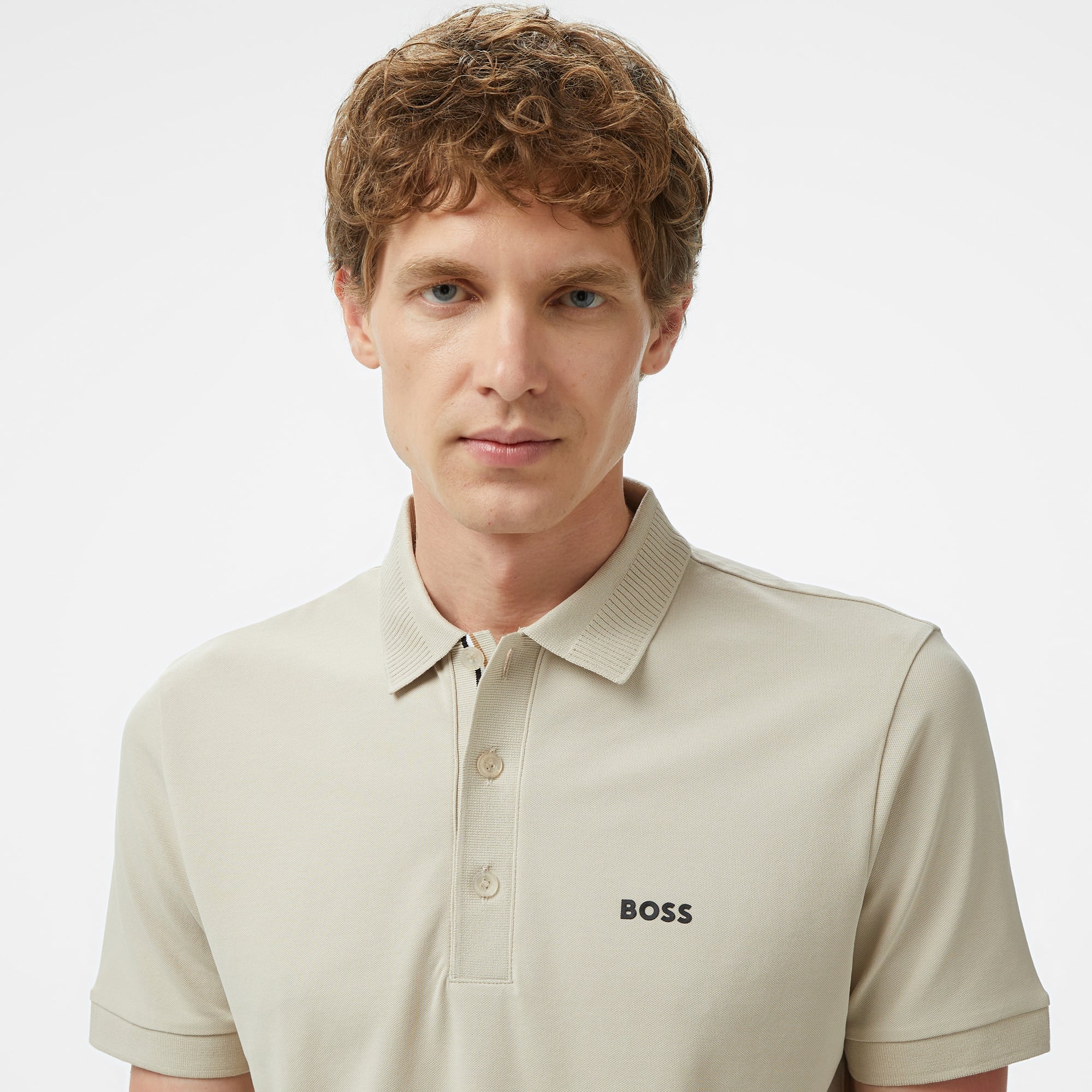 Boss Paule Erkek Bej Polo