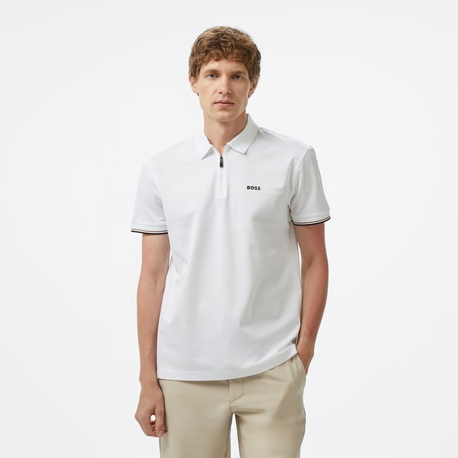  Boss Philix Pima Erkek Beyaz Polo