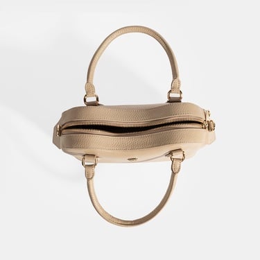  Kadın Vizon Deri Çanta Aksesuarlı Mini El Çantası