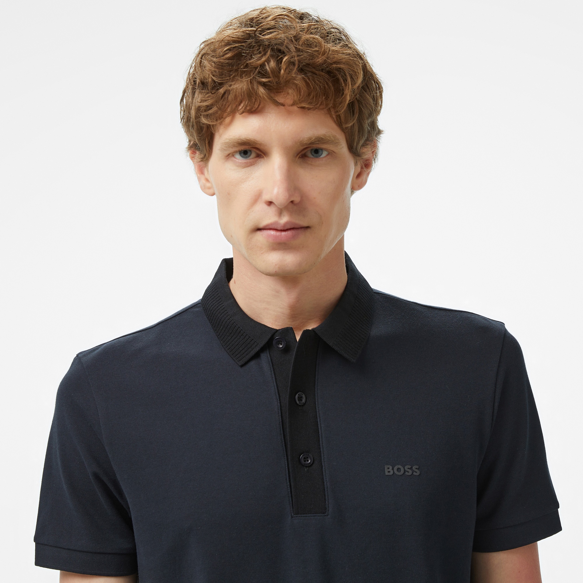 Boss Paule Erkek Lacivert Polo