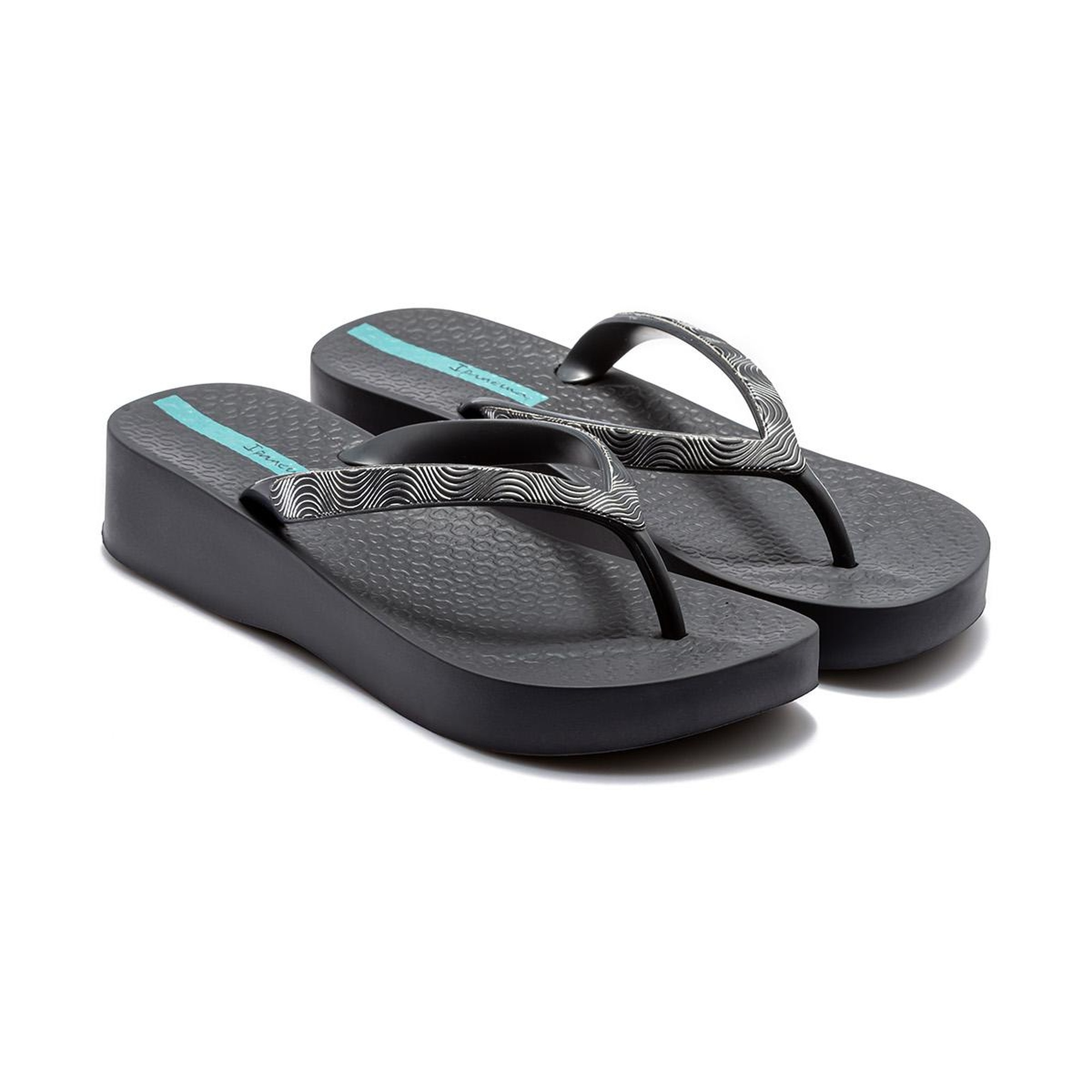 Mesh X Kadın Parmak Arası Terlik Siyah-Gri 35/40