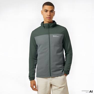  Jack Wolfskin Taubenberg 3in1 Erkek Yeşil Mont