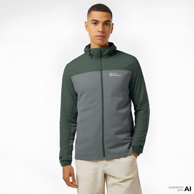  Jack Wolfskin Taubenberg 3in1 Erkek Yeşil Mont