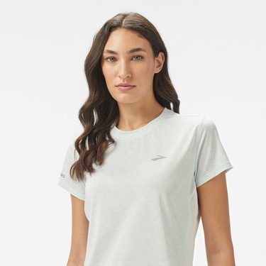  Brooks Sprint Free Sleeve 3.0 Kadın Mavi Koşu T-Shirt