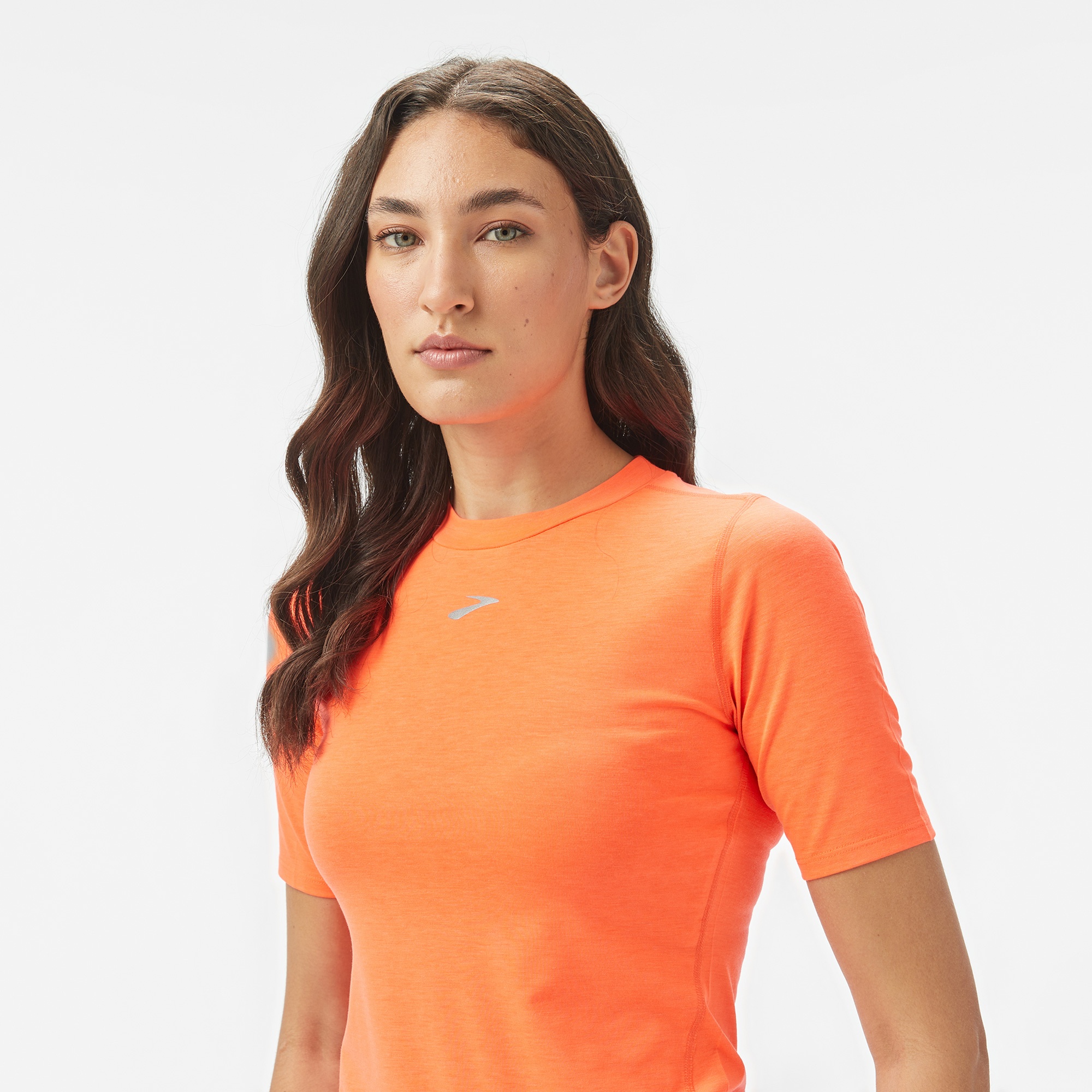 Brooks High Point Sleeve Kadın Turuncu Koşu T-Shirt