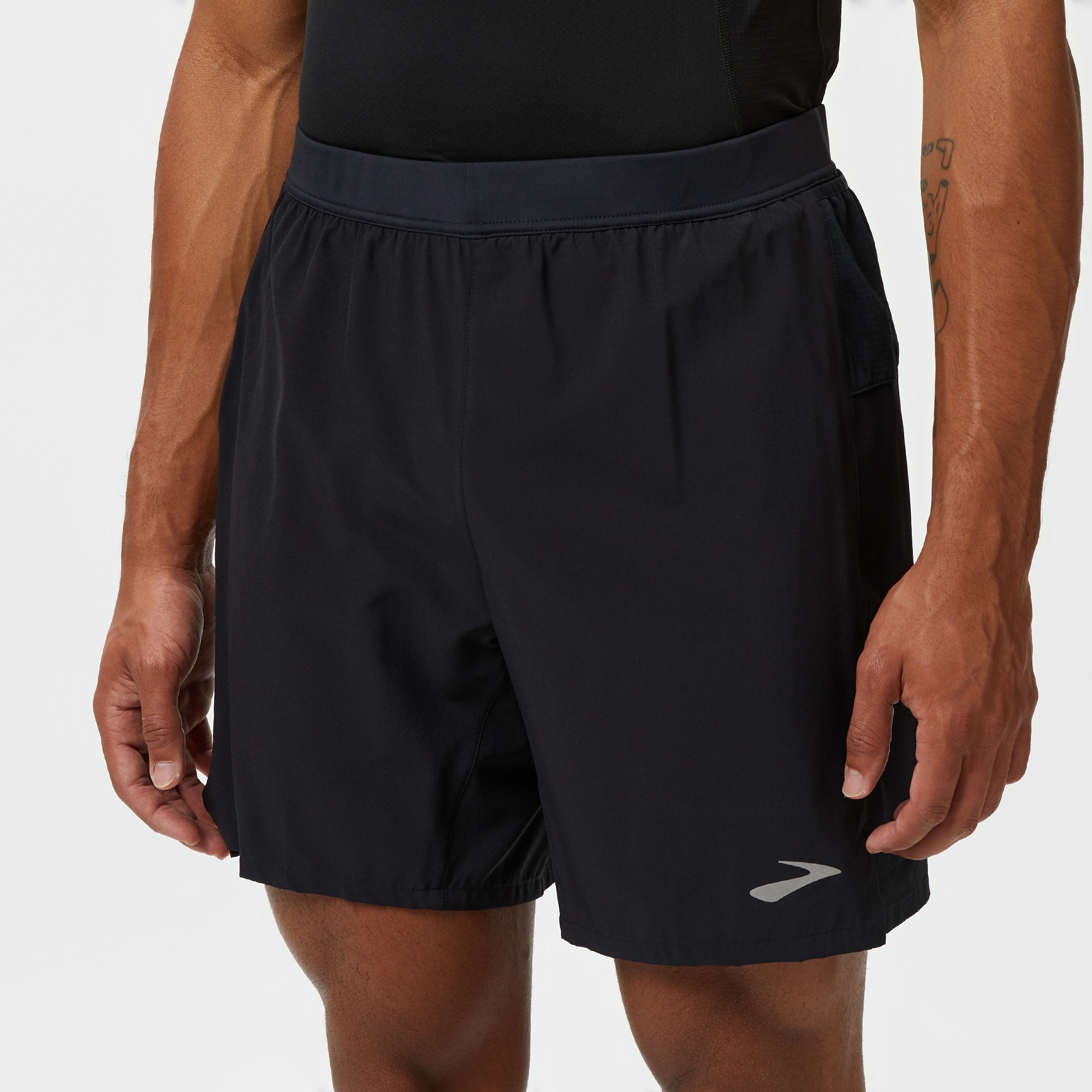 Brooks Journey 7 2-in-1 Erkek Siyah Koşu Şortu