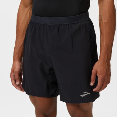  Brooks Journey 7 2-in-1 Erkek Siyah Koşu Şortu