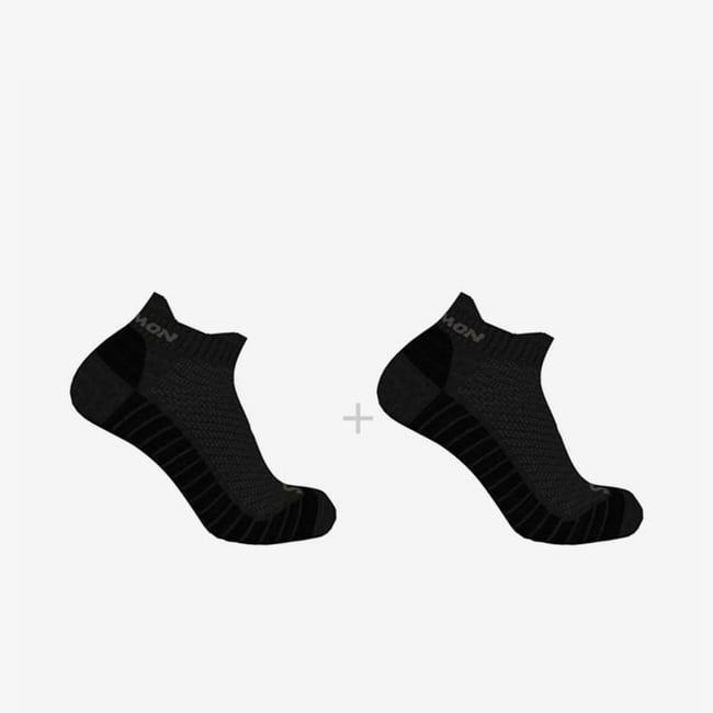  Salomon AERO ANKLE 2-PACK Unisex Siyah Çorap