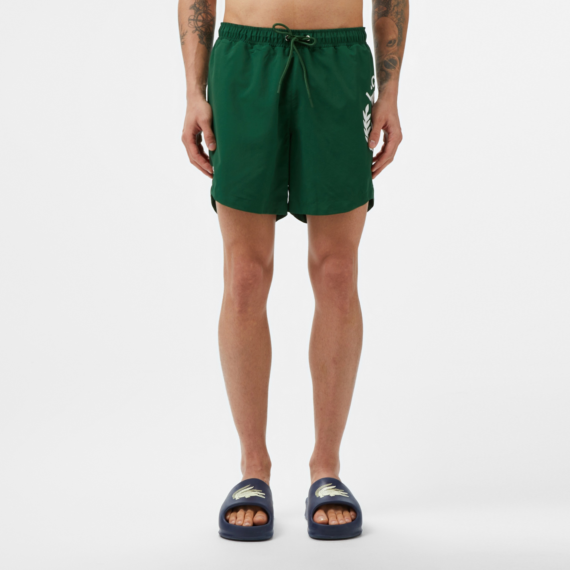 Erkek Regular Fit Baskılı Yeşil Mayo