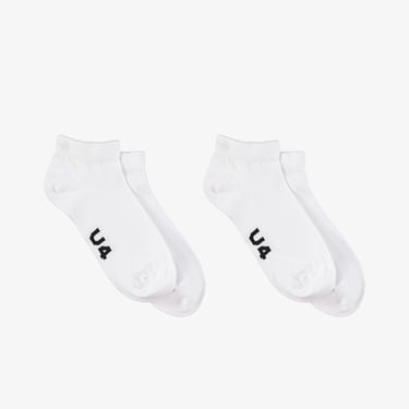  UNITED4 Patik Unisex Beyaz 2li Çorap