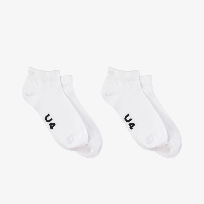  UNITED4 Patik Unisex Beyaz 2li Çorap