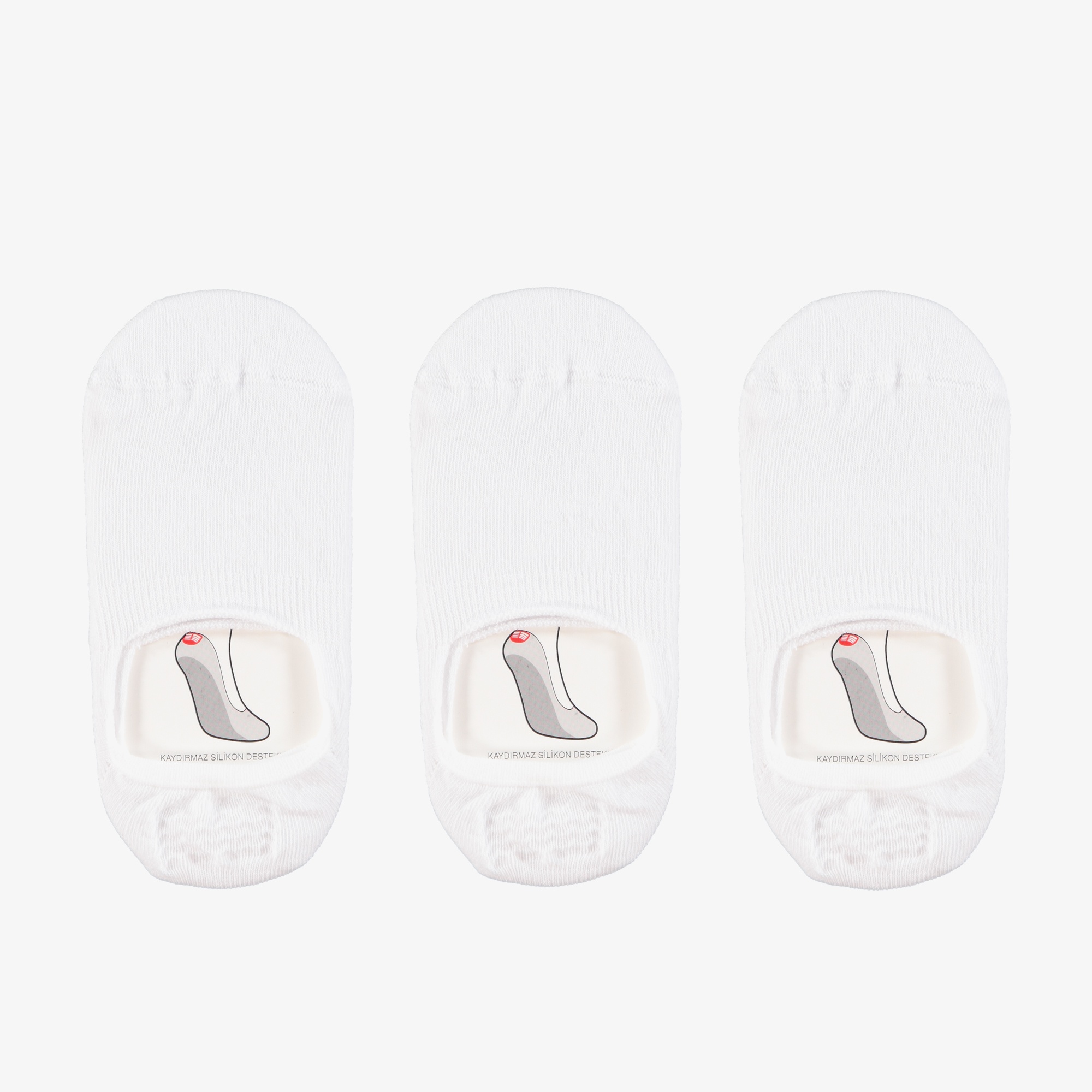 UNITED4 Classic Unisex Beyaz 3lü Çorap