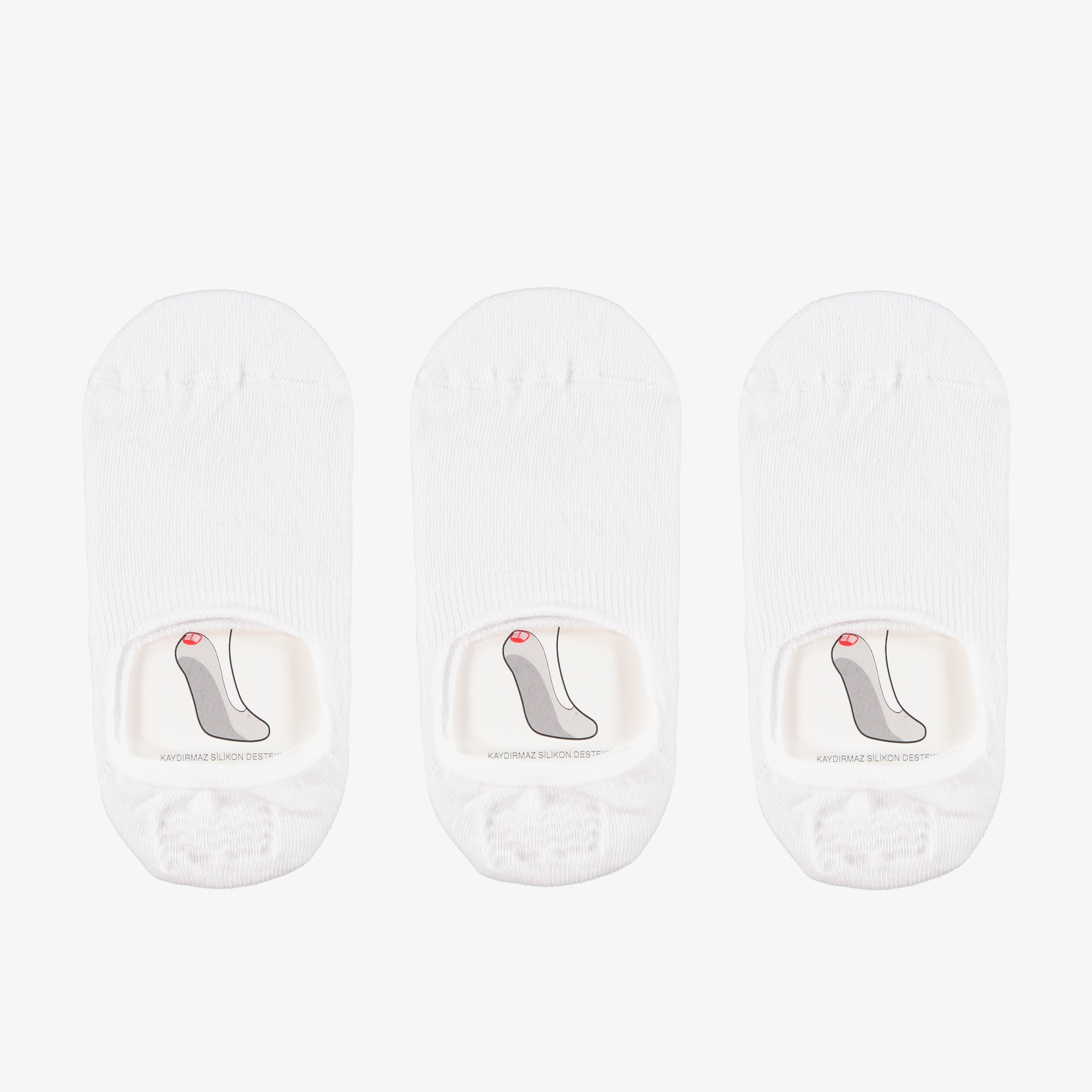  UNITED4 Classic Unisex Beyaz 3lü Çorap