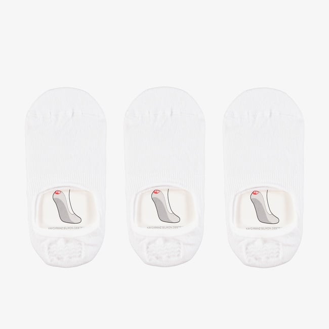  UNITED4 Classic Unisex Beyaz 3lü Çorap