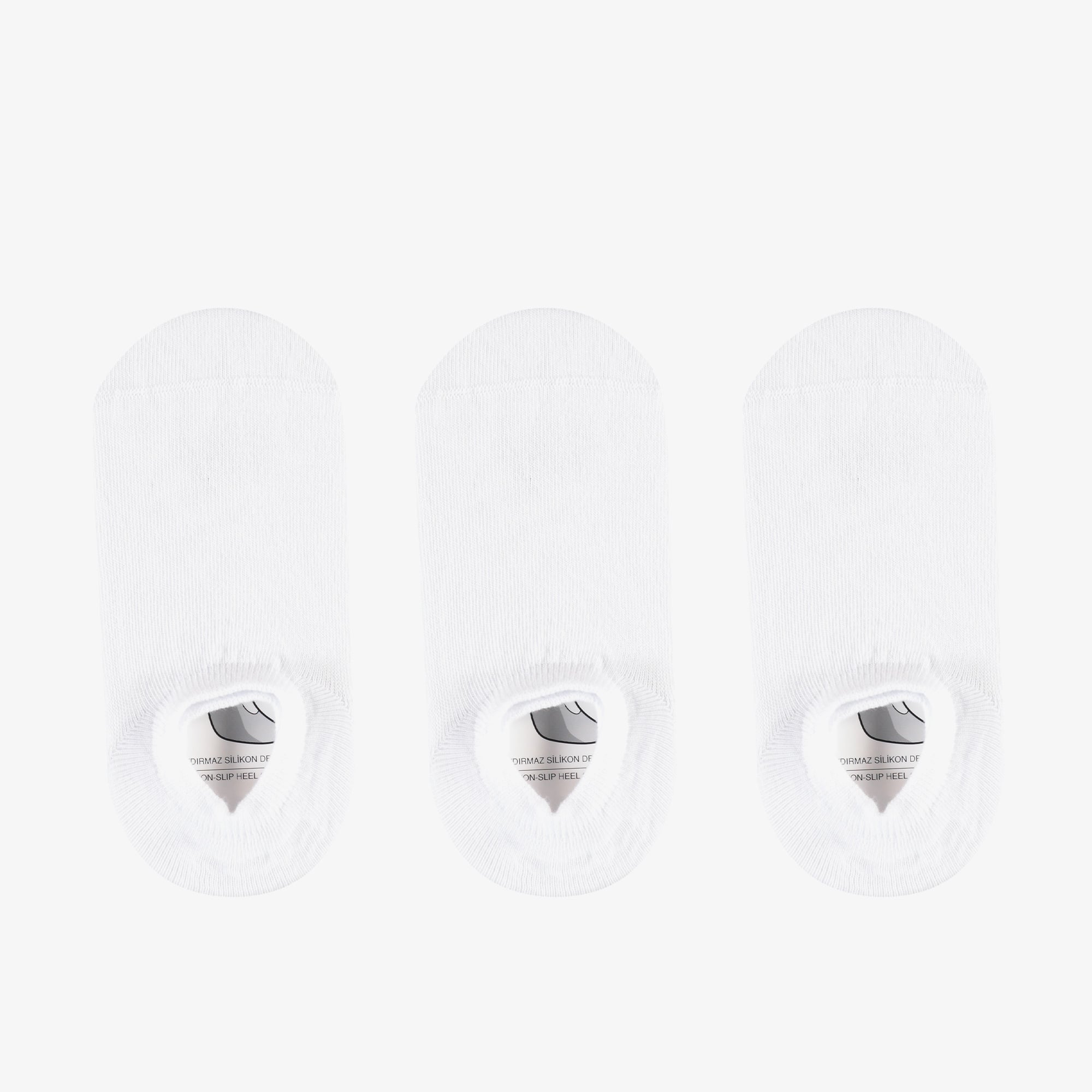 UNITED4 Classis Unisex 3lü Beyaz Çorap
