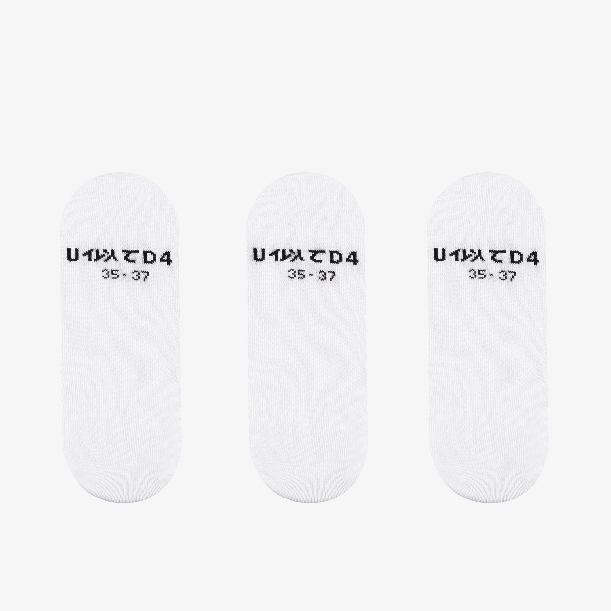 UNITED4 Classis Unisex 3lü Beyaz Çorap