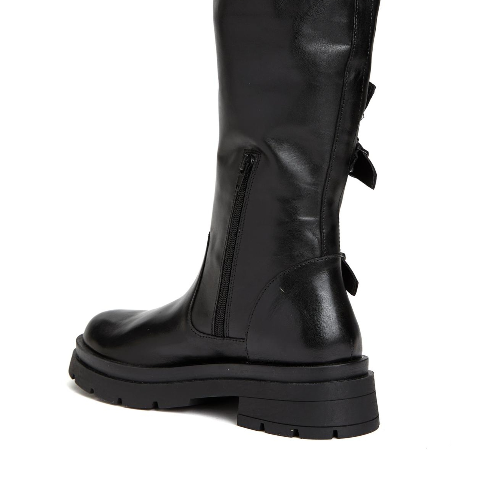 Divarese Kadın Siyah Deri Bot