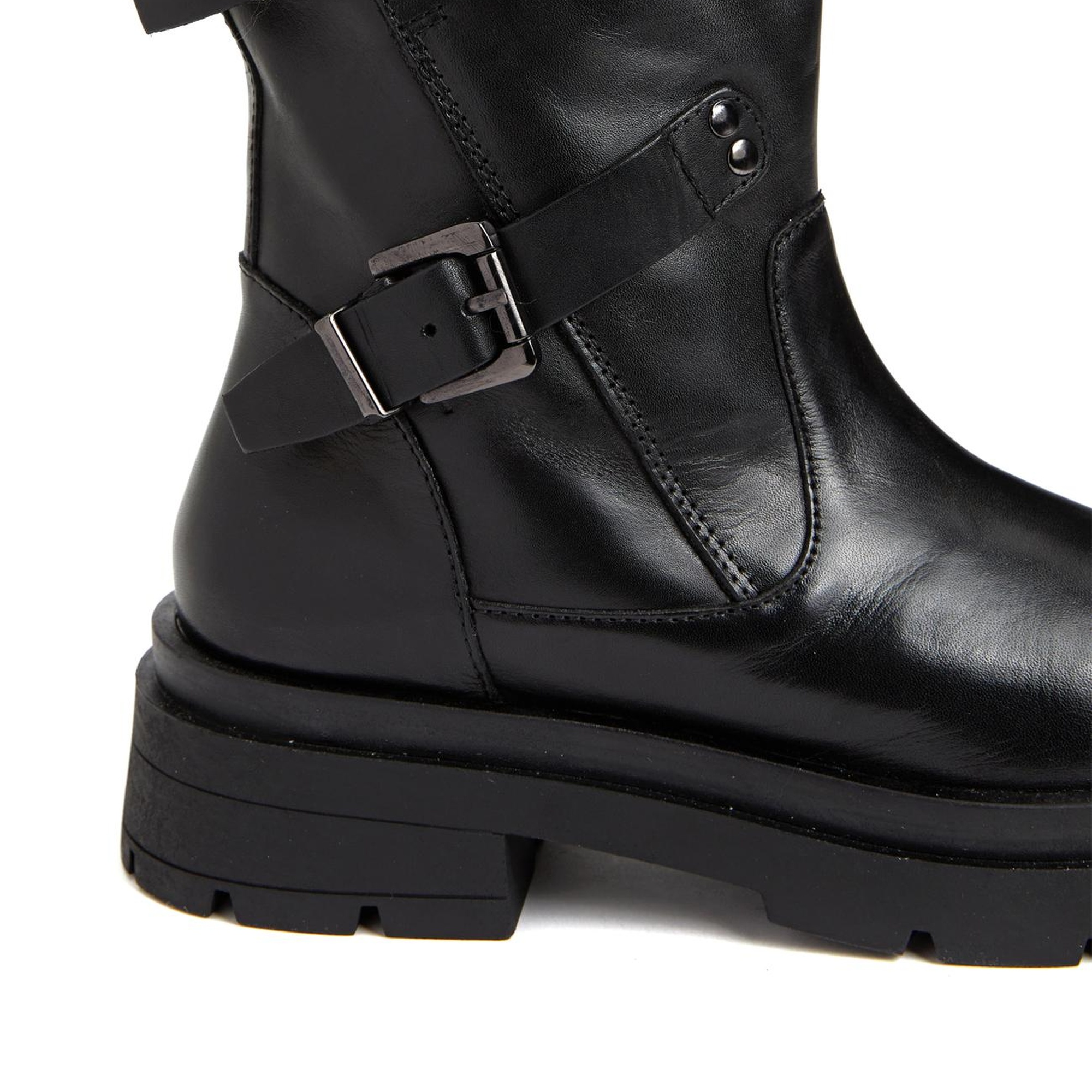 Divarese Kadın Siyah Deri Bot