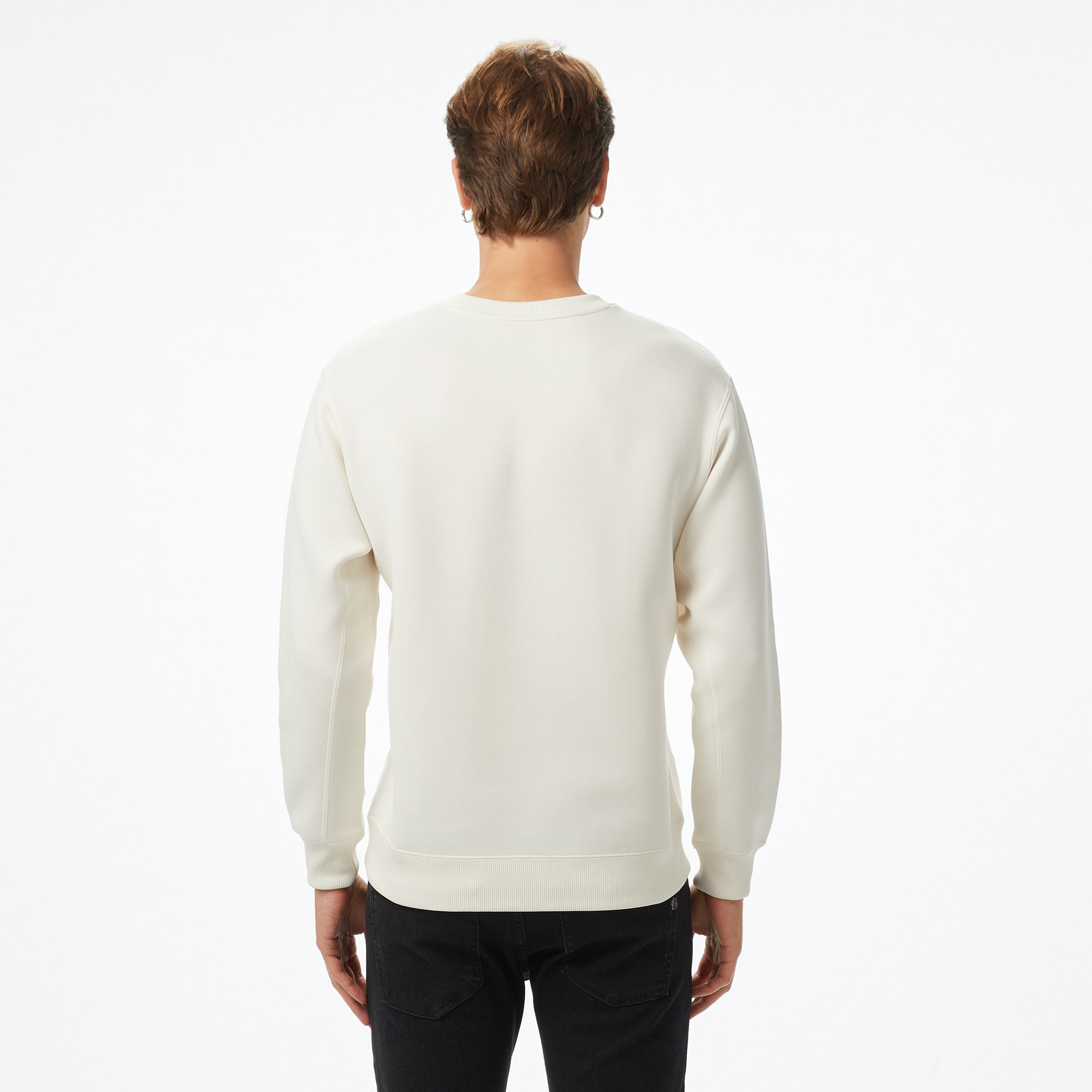 Anta Sports Club Erkek Beyaz Sweatshirt