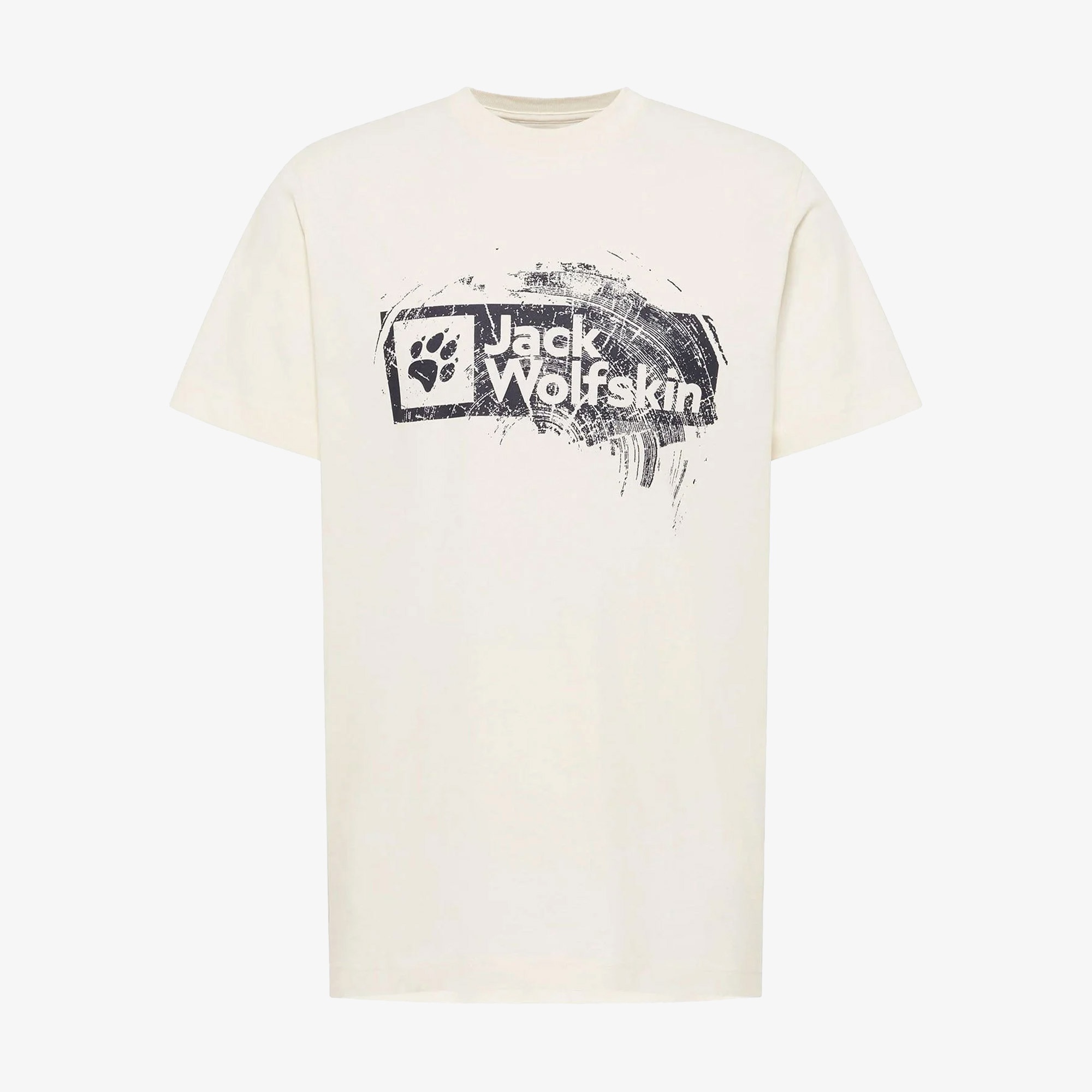 Jack Wolfskin Brand Erkek Krem T-Shirt