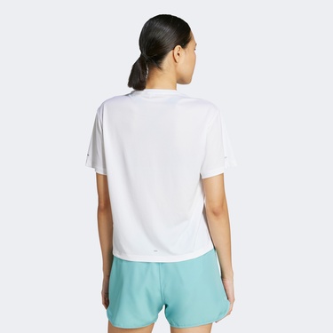  adidas Adi365 Running Essentials Brand Love Kadın Beyaz Koşu T-Shirt