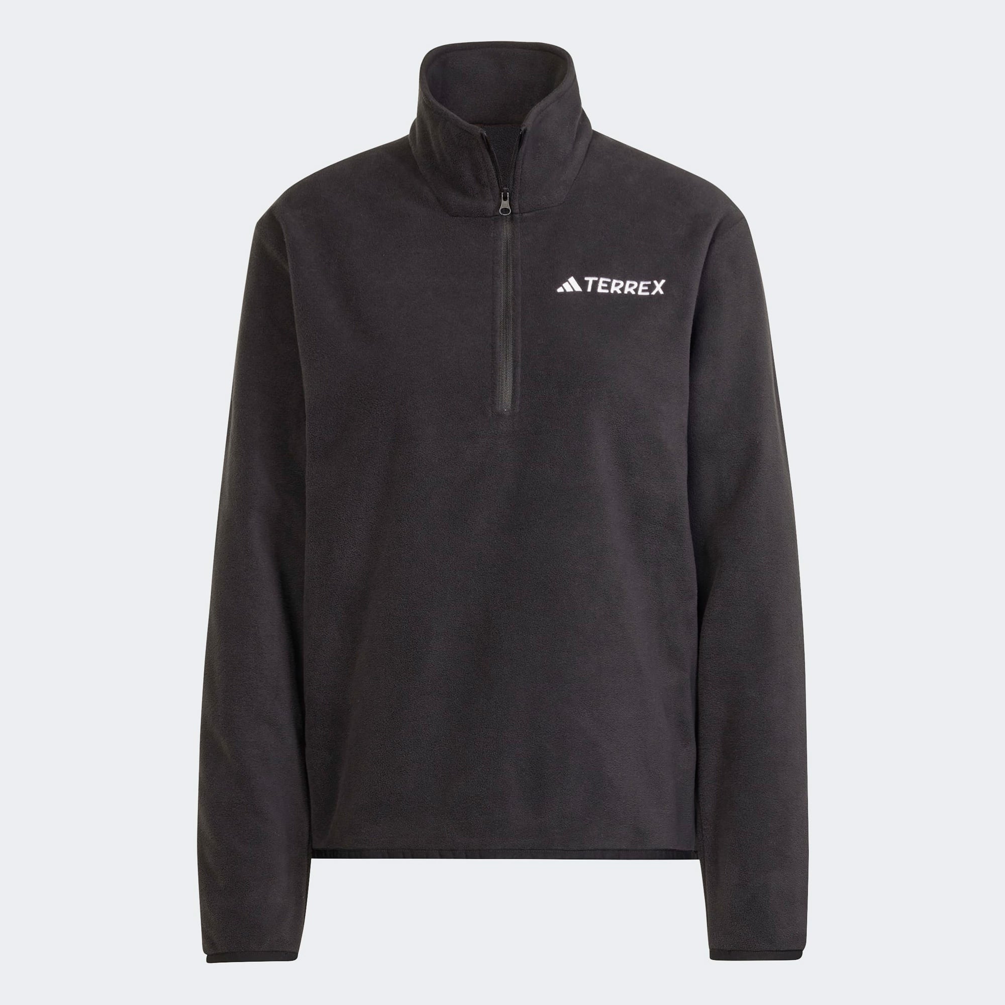 adidas Mountain Essentials Half-Zip Fleece Kadın Siyah Polar